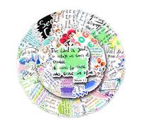 Inspirational Stickers - Scripture Stickers | 50X Typewriter Quotes Colorful Decals, Waterproof Sticker Laptop Decoration, Motivational Bottle Decal Doodle for