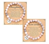 Inspirational Stone Bracelet | Gemstone Bracelet with Natural Stones, Self Care Gift, Great for Women