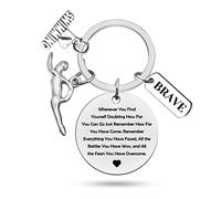 Inspirational Swim Team Gift - Swimmers Keychain Gift for Swimming Lover - Christmas & Birthday Gift