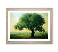 Inspirational Tree Framed Wall Art Print A2 Oak