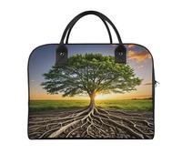 Inspirational Tree Laptop Tote Bag Casual Travel Handbag Multi Pocket Shoulder Bags for Work Travel