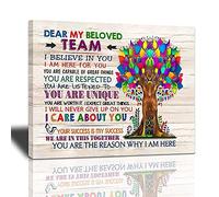 Inspirational Wall Art For Office, Canvas Prints Motivational Quotes Poster Artwork In This Office We Are A Team Modern Home Decorations Framed And Stretched Ready To Hang For Living Room