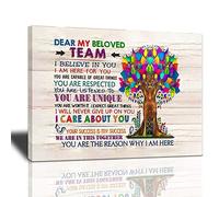 Inspirational Wall Art For Office, Canvas Prints Motivational Quotes Poster Artwork In This Office We Are A Team Modern Home Decorations Framed And Stretched Ready To Hang For Living Room