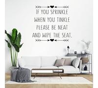 Inspirational Wall Decor for Bedroom If You Sprinkle When You Tinkle Wall Decals Wall Sticker Design Your Own Wall Quote for Office Living Room Religious Gifts 24 Inch