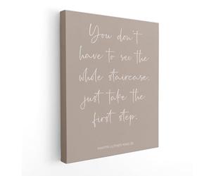Inspirational Wall Decor, You Don't Have to See the Whole Staircase Just Take the First Step Wall Art Prints, Motivational Posters Wall Art Decor for Office Home Bedroom, 11x14 Inch Framed