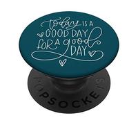 Inspirational Women Girl Teen Green teal white black JLZ008 PopSockets Swappable PopGrip
