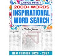 Inspirational Word Search Extra Large Print | 2000+ New Positive Words: Relaxing & Uplifting Puzzles for Beautiful Women, Moms, Wives, Grandmas, Adults & Seniors