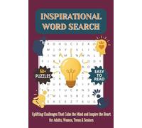 Inspirational Word Search Puzzle Book: Word searches with Easy to Read Print about Inspirations, Motivations, Mindfullness, and More | 6x9 inches, 110 ... Gift for Vacations, Holidays and Free Times