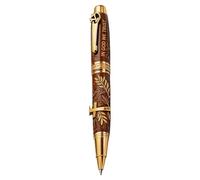 Inspirational Writing Pen - Advanced Bible Theme Note Taking Supplies, Luxury Pen with Engraved Christian Writing Pattern and Comfortable Grip | Women Men Church
