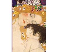 InspirationzStore Notebooks: Gustav Klimt - Mother and Child Three Ages of Woman Discreet Internet Password Book Organizer A5 Notebook Logbook, website login details keeper Online Accounts manager