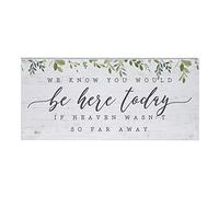 Inspire Boards - “We Know You Would Be Here Today If Heaven Wasn't So Far Away” - Rustic Wood Heartfelt Message - 12” x 5.5” Hand Crafted In USA