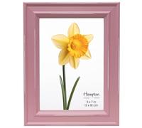 inspire by Hampton Frames | PALOMA Picture Photo Frame | 5x7 Inch (13x18cm), Pink, Glass | Modern Design, Tabletop or Wall Mount | Display Photos