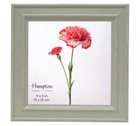 inspire by Hampton Frames | PALOMA Square Photo Frame | 6x6in (15x15cm), Sage Green, Glass | Freestanding or Wall Mount | Modern Home Décor, Display Memories