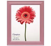inspire by Hampton Frames Paloma Square Picture Frame, 8x10 Inch (20x25cm), Pink, Glass Modern Design, Wall or Tabletop Display Showcase Photos with Elegant Style