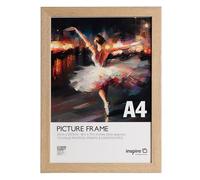 inspire by Hampton Frames | Poster Frame WELFORD, A4 21x30cm, Oak Finish, Acrylic Front | Lightweight, Shatter-Resistant, Easy to Hang | Modern Display for Photos, Art Prints