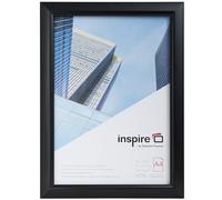 inspire by Hampton Frames | Snap Frame | A4 (21x30cm), Black, Acrylic Front | Rectangular, Easy Open, Lightweight | Display Posters, Certificates, Photos