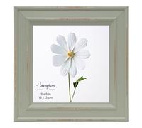inspire by Hampton Frames | Square Picture Photo Frame IBH-PAL301955S | 13x13cm, Sage Green, Glass | Tabletop or Wall Display, Modern Design, Durable Build | Preserve Memories