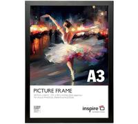 Inspire By Hampton ROSENBERG A3 (30x42cm) Black Picture Frame Acrylic (Non-Glass) Pack of 1