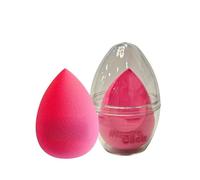 Inspire Click Premium Beauty Blender Sponge Set Latex Free Makeup Sponge for Foundation Liquid Cream Powder Soft Tear Drop Face Sponge Flawless Blending Smooth Even Finish (Pink & Orange) (Pink)