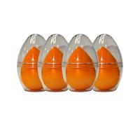 Inspire Click Premium Beauty Blender Sponge Set Latex Free Makeup Sponge Foundation Liquid Cream Powder Soft Tear Drop Face Sponge Flawless Blending Smooth Even Finish Pink Orange (4, orange)