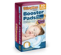 Inspire Dimples Booster Pads, Baby Diaper Doubler with Adhesive - Boosts Diaper Absorbency - No More leaks 30 Count (with Adhesive for Secure Fit) (30 Count)