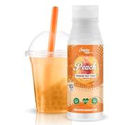 INSPIRE FOOD Bubble Tea Syrup - Peach - 300ml | Real Fruit Juice for Bubble Tea, Boba Tea, Slushes & Ice-Blended | 100% Vegetarian, Gluten Free