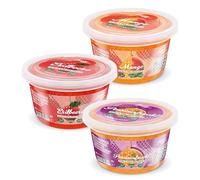 INSPIRE FOOD Popping Boba Pearls Variety Set - 3 x 450gm | Strawberry, Mango, Passion Fruit | Bursting Pearls Bubble | 100% Vegan & Glutenfree, No Artificial Colors