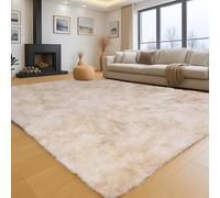 INSPIRE HOMEWARE Rugs Living Room Large 160x230 cm Soft Fluffy Tie Dye Cream Area Rugs for Bedroom Non Shedding Modern High Pile Carpet for Lounge Non Slip Nursery Rug for Kids Room