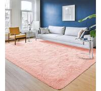 INSPIRE HOMEWARE Rugs Living Room Large 200x290 cm Soft Fluffy Pink Area Rugs for Bedroom Non Shedding Modern High Pile Carpet for Lounge Fluffy Nursery Rug for Kids Room