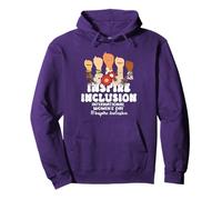 Inspire Inclusion 8 March International Women's Day Purple Pullover Hoodie