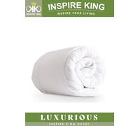 Inspire King Luxury Double Duvet 10.5tog, All Year Round Soft and Comfortable, Non Allergenic Hollowfibre Quilt Duvet Ideal for Spring, Summer, Autumn, and Winter, Double Size - 200cm x 200cm