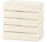 Inspire Me 2 Pack 100% Egyptian Cotton 500 GSM Towel Set Extra Thick Plush Royal luxury Towels Highly Absorbent Durable Hotel & Spa Bathroom (2x Bath Towel, Cream)