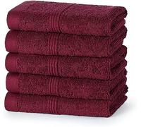Inspire Me 2 Pack 100% Egyptian Cotton 500 GSM Towel Set Extra Thick Plush Royal luxury Towels Highly Absorbent Durable Hotel & Spa Bathroom (2x Hand Towel, Wine)