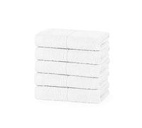 Inspire Me 500 GSM Extra Thick Plush Royal luxury Egyptian Cotton Towels Highly Absorbent Durable Hotel & Spa Bathroom (Set of 4) Machine Washable (White, Bath Towel)