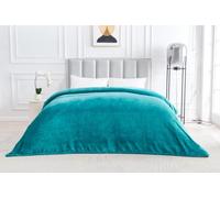 Inspire Me Fleece Blanket Throws for Sofas Fluffy & Warm Throw for Bed and Couch Lightweight All Season Armchair Throw Blanket|Teal, 130x150
