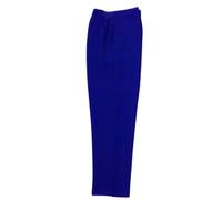 Inspire Me Ladies Womens Half Elasticated Waist Work Trousers Machine Washable Casual Stretch Trousers with Pockets Pants (Royal, 14W / 27L)