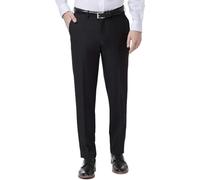 Inspire Me Men Casual Works Pant Formal Classic Trouser Zip Fastening with Hook & Bar (34, Black (31 Long))