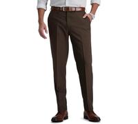 Inspire Me Men Casual Works Pant Formal Classic Trouser Zip Fastening with Hook & Bar (50, Brown (27 Long))