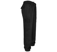 Inspire Me Men's Five-Pocket Fleece Trouser Features Close Hem Slim Drawstrings Premium Material Comfortable and Breathable Unique Style (Black, Small)