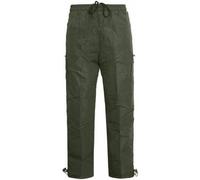Inspire Me Mens Fleece Thermal Lined Draw Cord Trouser Elasticated Waist Combat Pants Casual Cargo Bottom with Multi-Pockets Winter Gym Work Jogging Walking (Khaki, XL)