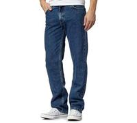 Inspire Me Mens Straight Leg Heavy Duty 100% Cotton Jeans | Regular Straight Leg | Plain Denim Wash Regular Fit Boys Dark Blue, 30W / 27L