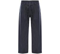 Inspire Me Unisex Men Women Waterproof Rain Trouser Lightweight Outdoor Shower Proof Breathable Raincoat Trouser Durable Waterproof (Navy, Large)