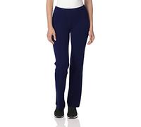 Inspire Me Women Boot Leg Pants Pull On Nurse Work Bottoms Ladies Elasticated Waist High Stretch Bottoms Boot Cut Pants Pack of 1 (Navy, 18W / 27L)