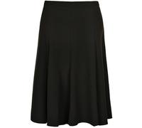 Inspire Me Womens Skirts 8 Panel Half Elasticated 27 Inch Knee Length Casual Stretchy Flared Work Dress Maxi Skirt Ladies Soft Stretch Pleated Skirt Multiple Colours Girls School Skirt(Black, 16)
