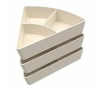 Inspire My Play - 3 x Silicone Sorting and Organising Compartments - Compatible with Sensory PlayTray - Tuff Tray Accessories - Early Development & Activity Toys for Disabled Children - Stone