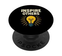 Inspire Others Graphic Bold Light Bulb Design PopSockets Adhesive PopGrip
