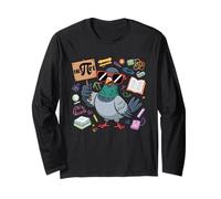 Inspire Pi Symbol Math Pun Funny Pigeon Pi Day Long Sleeve T-Shirt