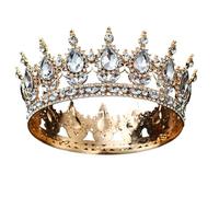 Inspired 8 Eye Tiara Headpiece Charming Dance Hair Decoration Ideal for Bride Bridesmaids or Formal Events Retro 8 Eye Crown, フリーサイズ