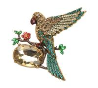 Inspired Alloy Brooch Pin Featuring Sparkling Crystal Inlay for Animal Theme Fashion Accessory Gift Chest Pin