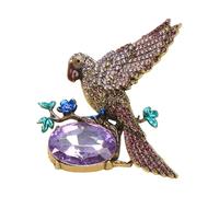 Inspired Alloy Brooch Pin Featuring Sparkling Crystal Inlay for Animal Theme Fashion Accessory Gift Chest Pin
